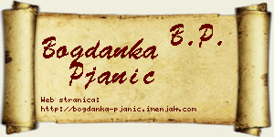 Bogdanka Pjanić vizit kartica